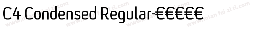 C4 Condensed Regular字体转换